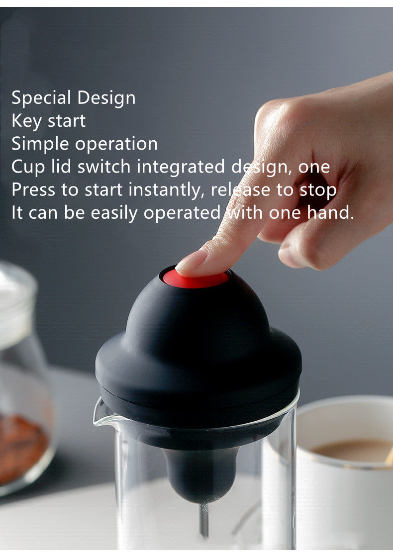 Milk Frother Latte Beverage Mixing Cup